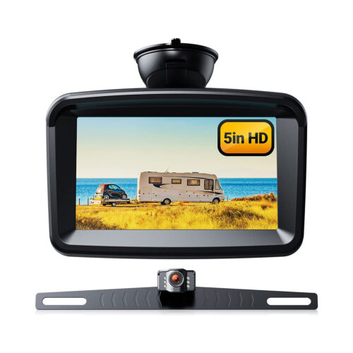 Backup Camera Ease-Setup for Cars: 5-inch HD 1080P Rear View Camera