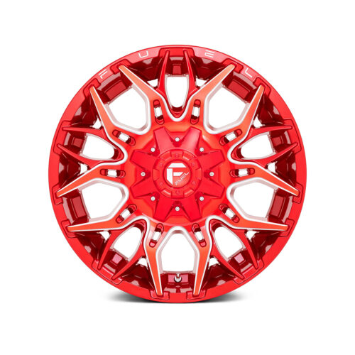 FUEL OFF-ROAD D771 TWITCH 20X9, 8X170, 5.04, 1mm CANDY RED MILLED – D77120901750