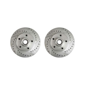 The Right Stuff BR04ZDC Front Zinc Drilled/Slotted Brake Rotor, Pair