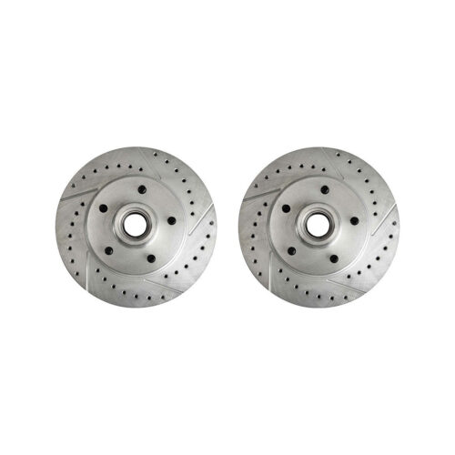 The Right Stuff BR04ZDC Front Zinc Drilled/Slotted Brake Rotor, Pair
