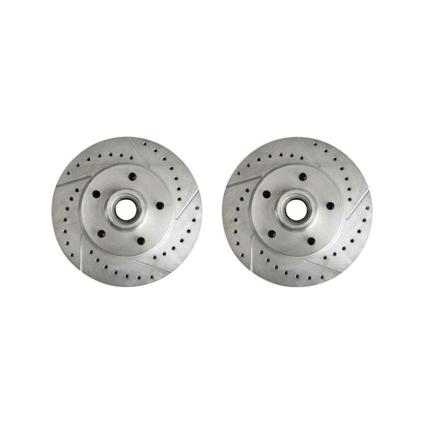The Right Stuff BR04ZDC Front Zinc Drilled/Slotted Brake Rotor, Pair