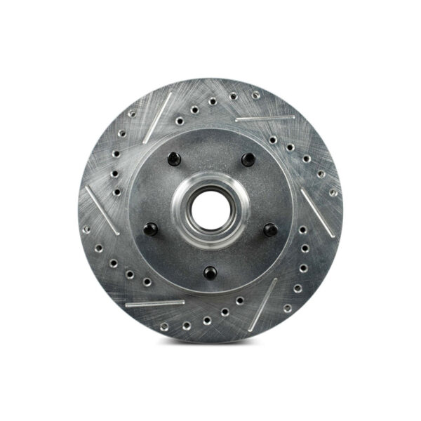 The Right Stuff BR04ZDC Front Zinc Drilled/Slotted Brake Rotor, Pair - Image 2