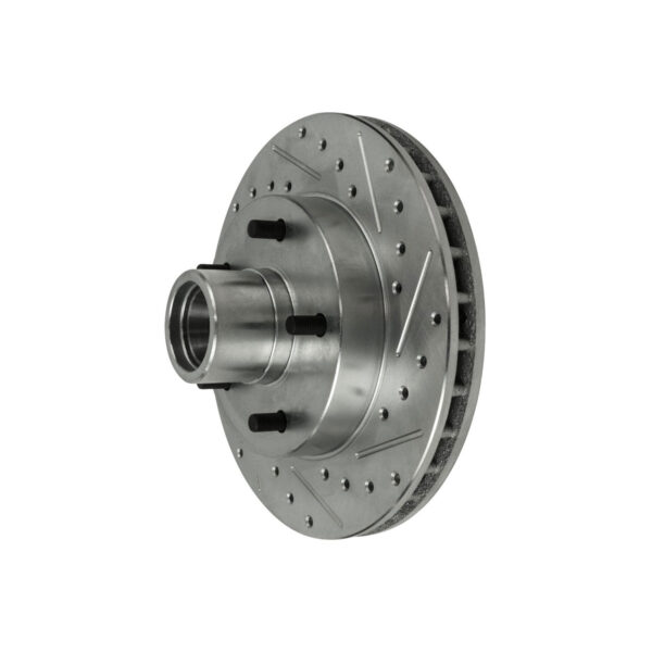 The Right Stuff BR04ZDC Front Zinc Drilled/Slotted Brake Rotor, Pair - Image 4