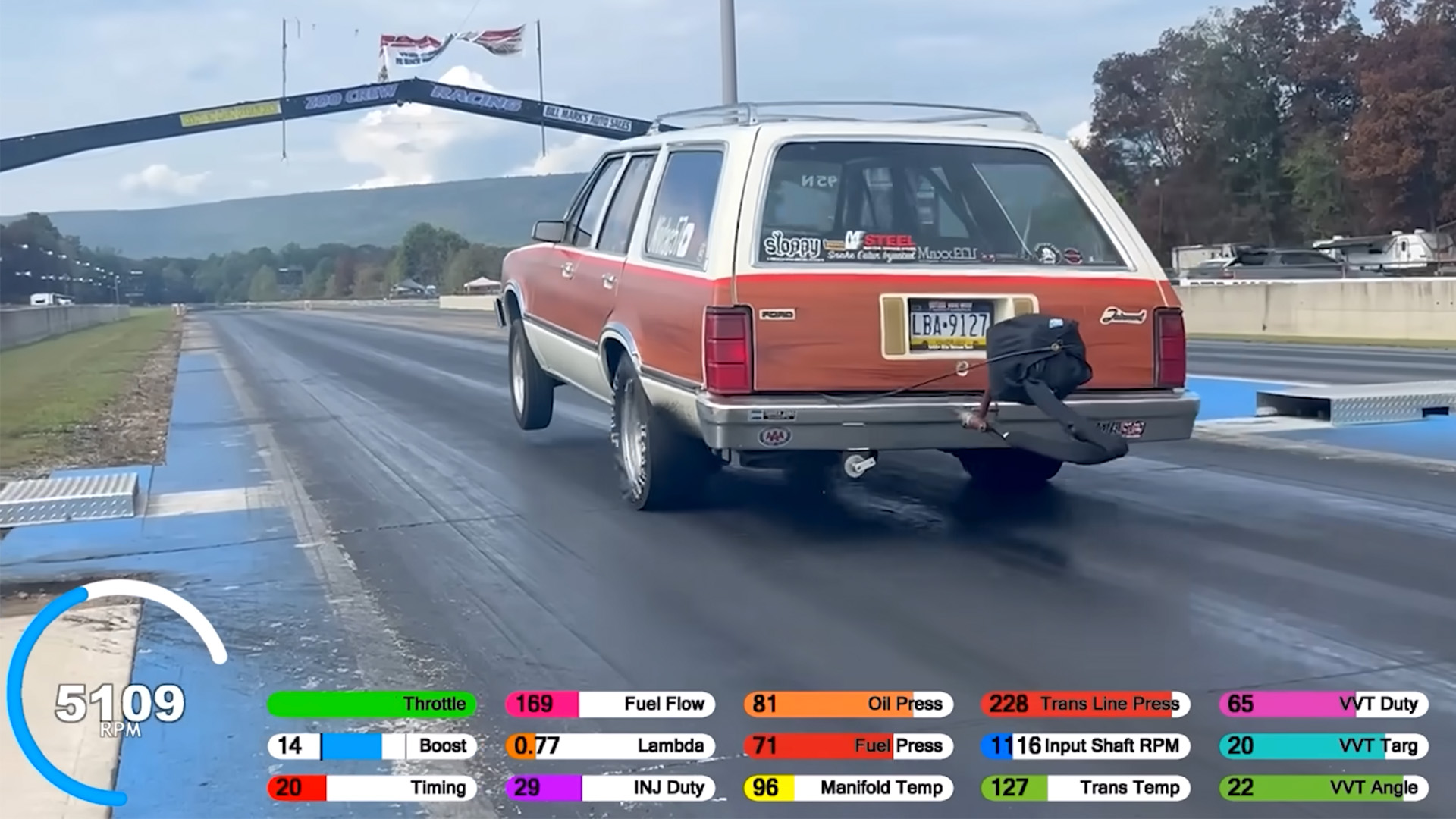 Turbo Five-Cylinder From a Chevy Colorado Pushes Wagon to 8-Second Quarter-Mile