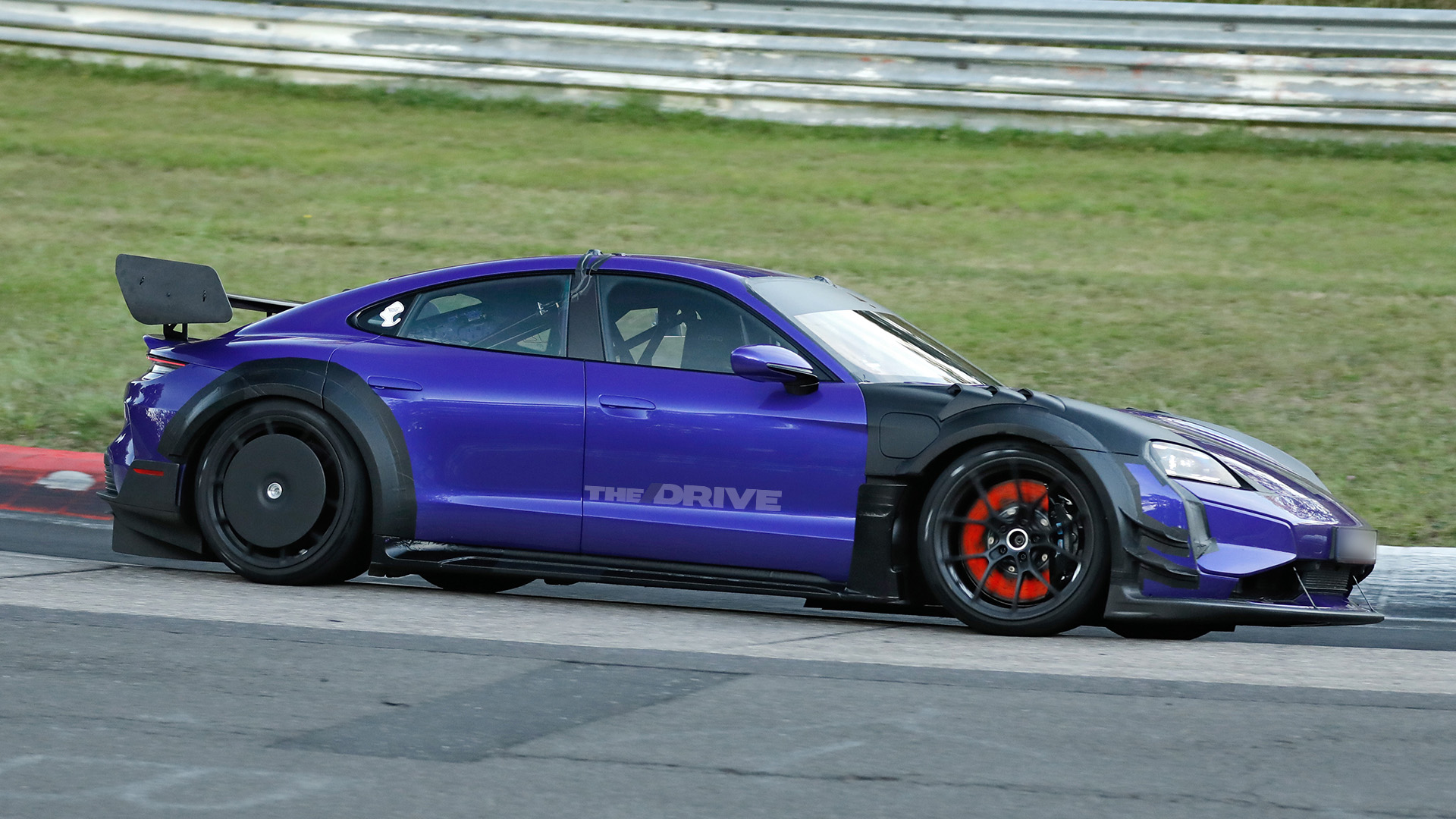 Spied: Hardcore Porsche Taycan GT4 RS Finds Breaking Point at Nurburgring