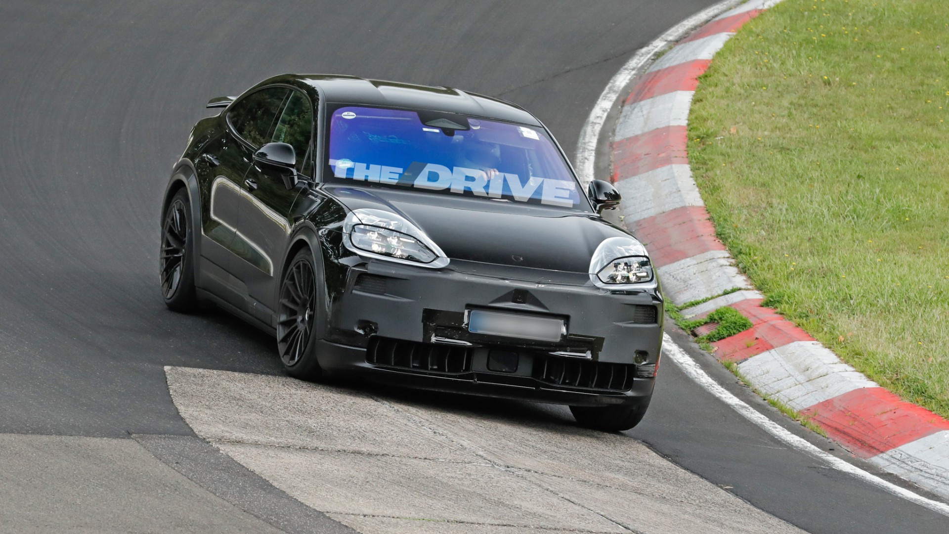 Spied: 2026 Porsche Cayenne Coupe EV Turbo GT Adds Big Aero