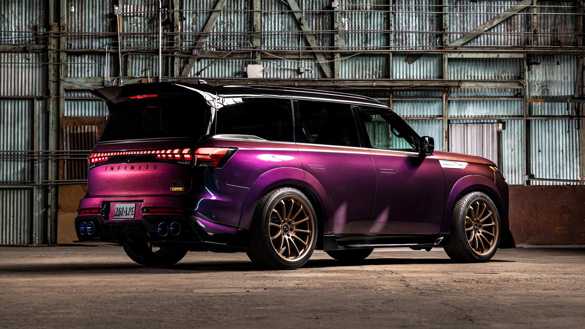 Infiniti Imagined a 1,000-HP Nissan GT-R SUV With Midnight Purple Paint for SEMA