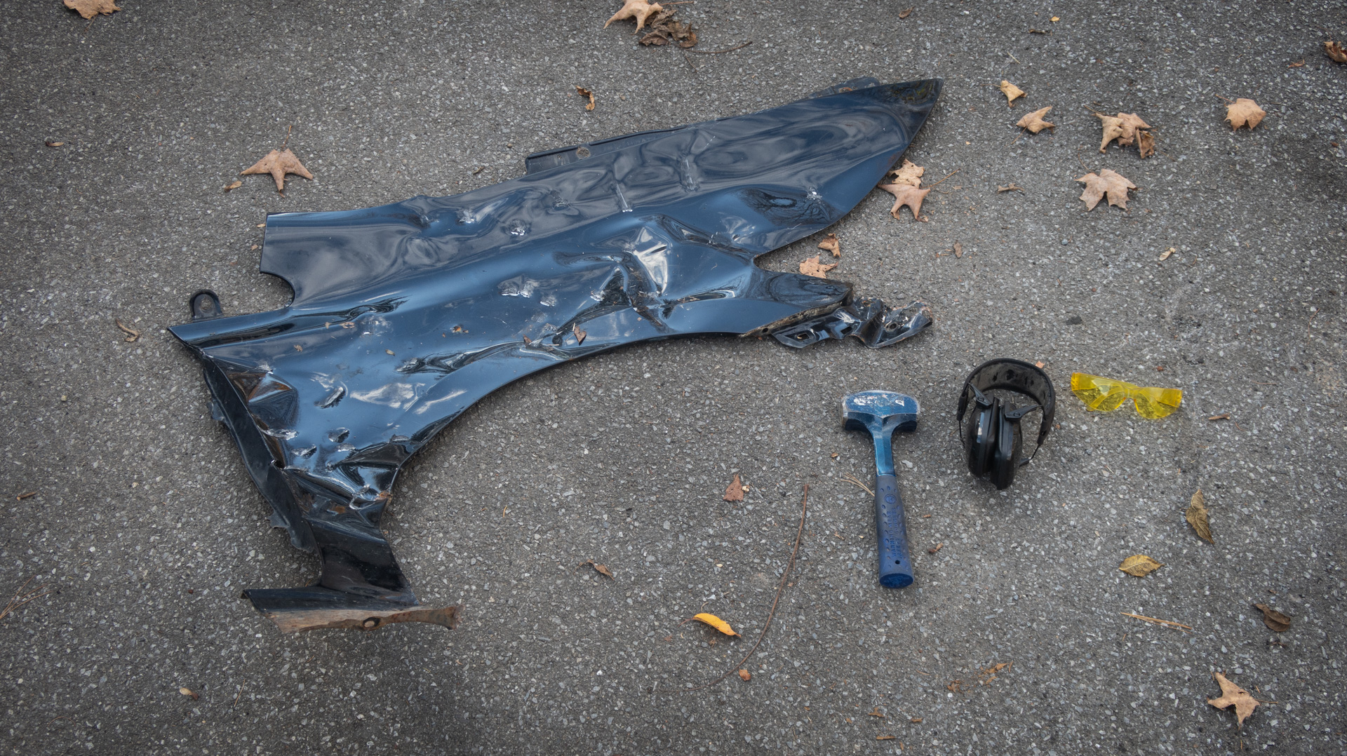 Smashing Steel As Stress Relief: Here’s a Great Use for Old Car Parts