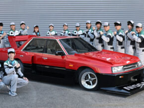 Nissan Techs in Training Turned This Old Skyline Sedan Into a Silhouette Racer