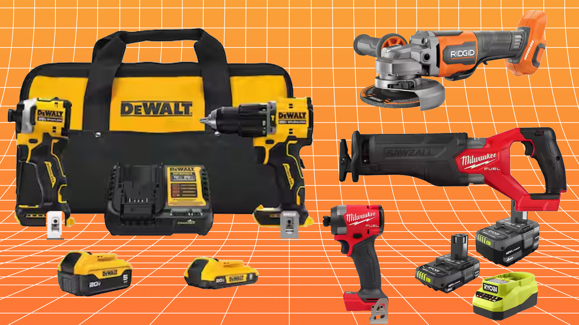 Free Tool and Battery Deals: Milwaukee, DeWalt, Ryobi, and Ridgid BOGOs at The Home Depot