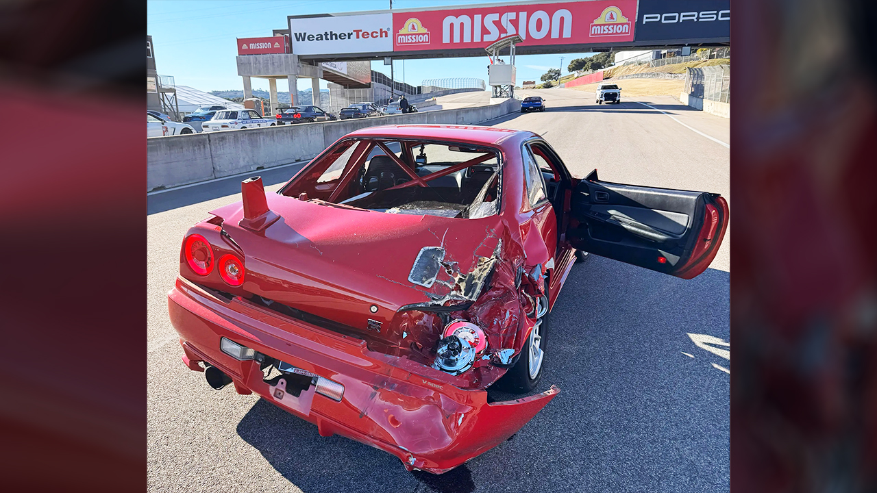 Skyline GT-R Owners Sue Laguna Seca After Tractor Smashed Into Stopped Cars During Red Flag