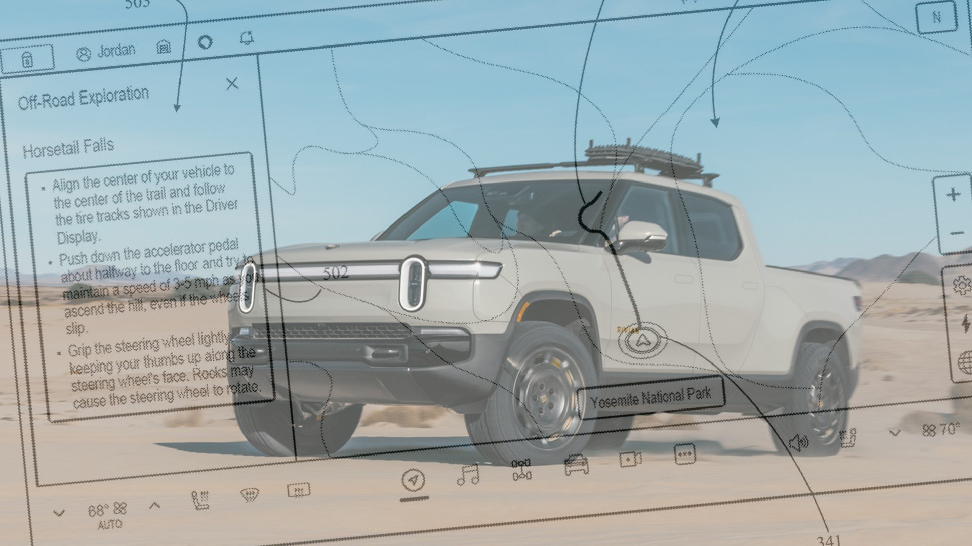 Rivian Patents Digital Trail Guide System for Off-Roaders to Share Location-Specific Tips