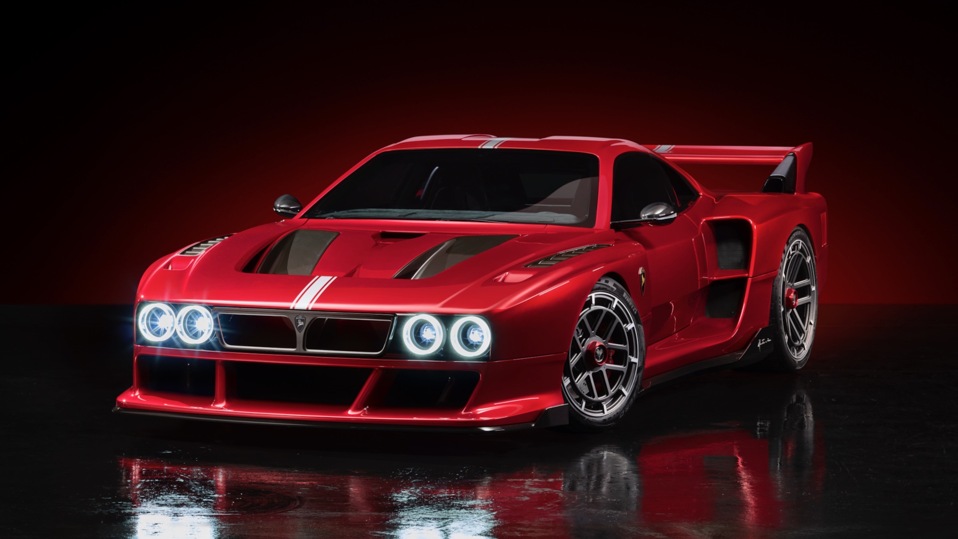 Koenigsegg Developed a 1,000-HP V8 for This Lancia Lookalike Hypercar
